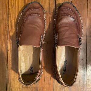 Brown Fashion Loafers Size 44